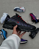 Nike AirMax TN Vermelho Preto c/ Grafite e Vermelho