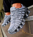 Nike Shox 12 Molas Retrô Cinza c/ Prata