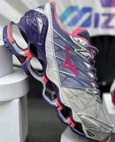 Mizuno Prophecy 7 Cinza c/ Roxo e Coral