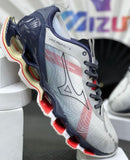 Mizuno Prophecy X Branco c/ Azul Marinho e Vermelho