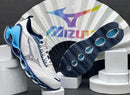 Mizuno Prophecy 11 Branco c/ Azul Claro e Azul Marinho