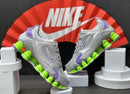 Nike Shox 12 Molas TL Cinza c/ Roxo e Verde Limao