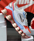Nike Shox 12 Molas TL Branco c/ Azul Claro e Vermelho