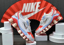 Nike Shox 12 Molas TL Branco c/ Azul Claro e Vermelho