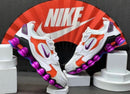 Nike Shox 12 Molas TL Branco c/ Laranja e Roxo