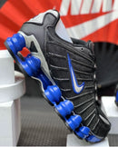 Nike Shox 12 Molas Retrô Preto c/ Azul Royal e Cinza