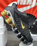 Nike Shox 12 Molas Retrô Preto c/ Dourado