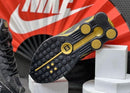 Nike Shox R4 Preto c/ Dourado