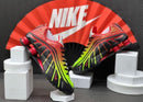 Nike Shox R4 Vermelho c/ Preto e Verde Limão
