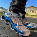Mizuno Prophecy 1 (RELÍQUIA) Cinza c/ Azul e Laranja