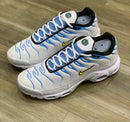 Nike AirMax TN Plus Branco c/ Azul e Amarelo