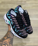 Nike AirMax TN Plus Preto c/ Verde Água e Rosa