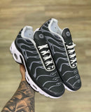Nike AirMax TN Plus Cinza Preto c/ Cinza e Branco