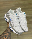 Nike AirMax TN Plus Branco c/ Cinza e Azul