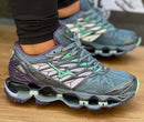 Mizuno Prophecy 7 Cinza c/ Verde Menta e Roxo